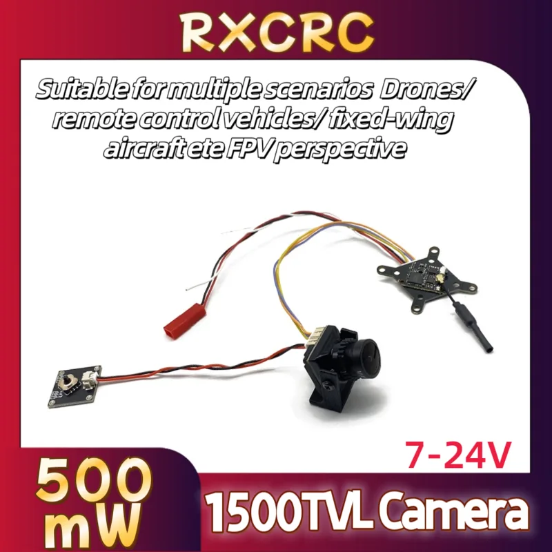 Drone Camera Lens - RXCRC FPV 5.8G Módulo 48CH 500mW