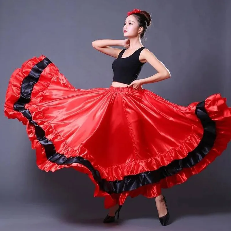 Drone Camera Stabilized - Saia Feminina Estilo Cigana Espanhola Flamenco