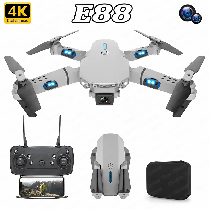 Drone Camera Wide Angle - E88 pro wifi fpv drone grande