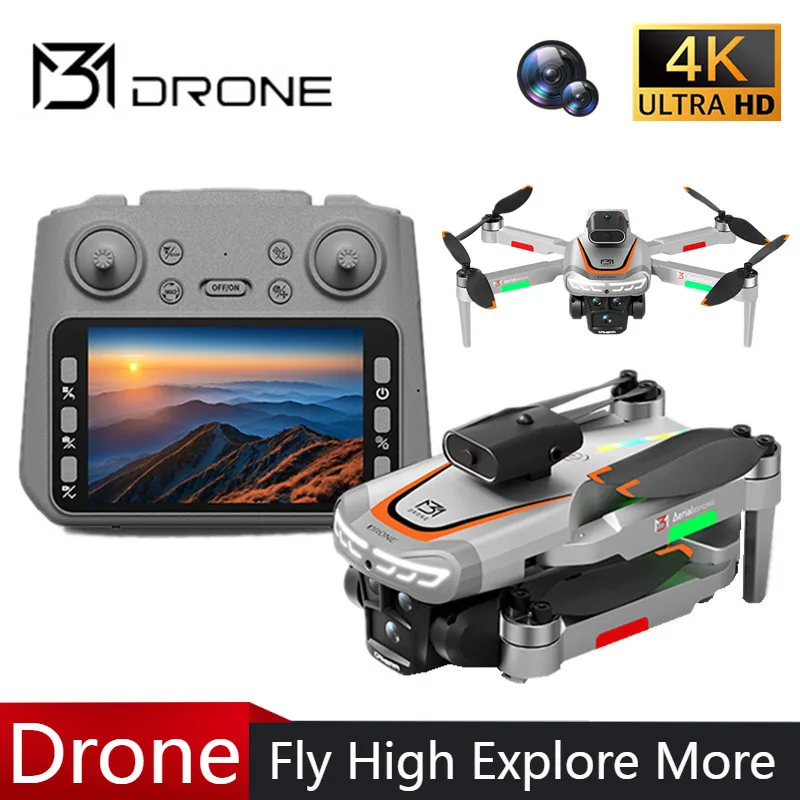 Drone Camera With Gimbal - M3 drone profissional 4k hd fotografia