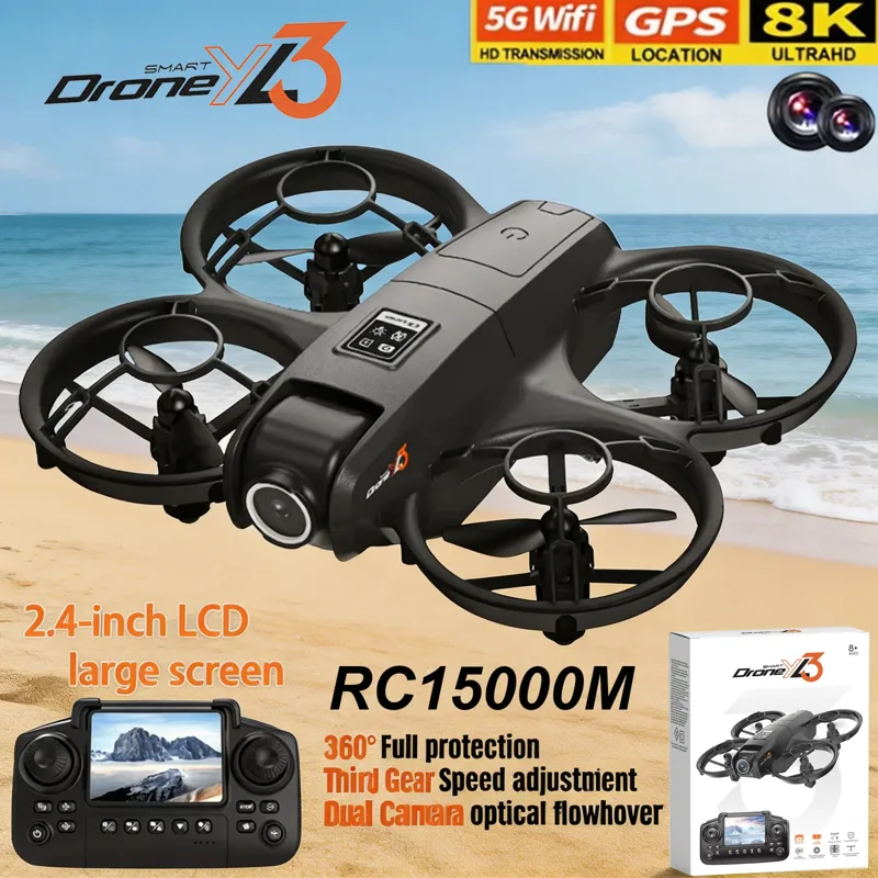 Drone Camera Wide Angle - Novo Drone RC YL3 8K 1080P