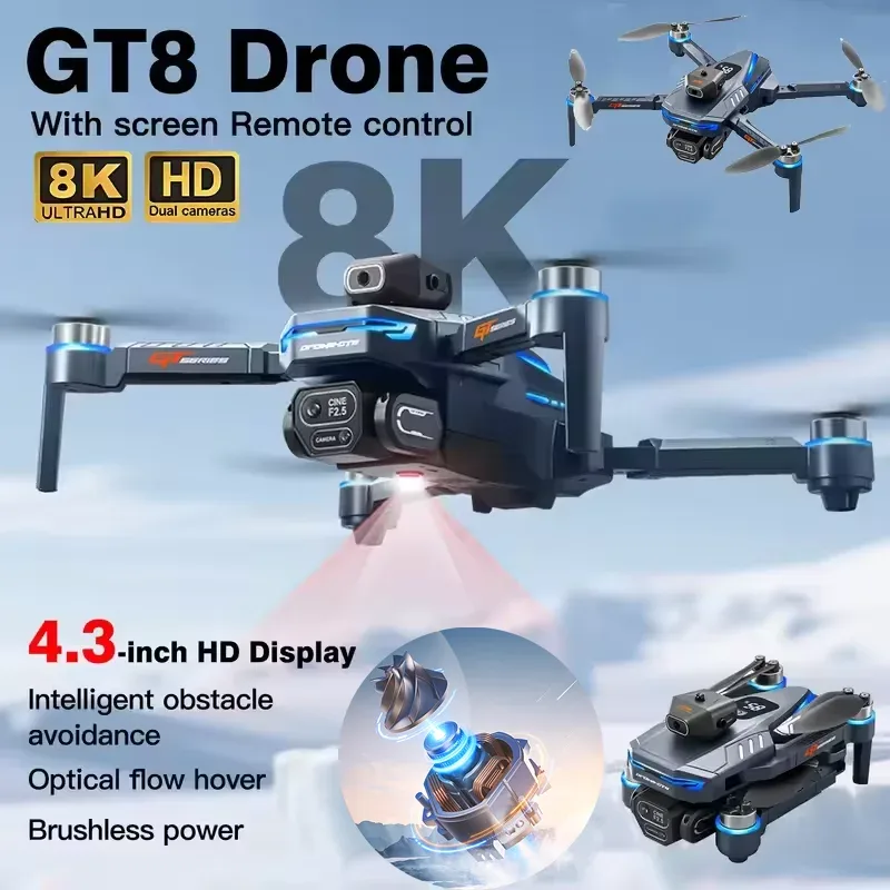 Drone Camera With Gimbal - Drone 4K Homologado ANATEL, Novo e
