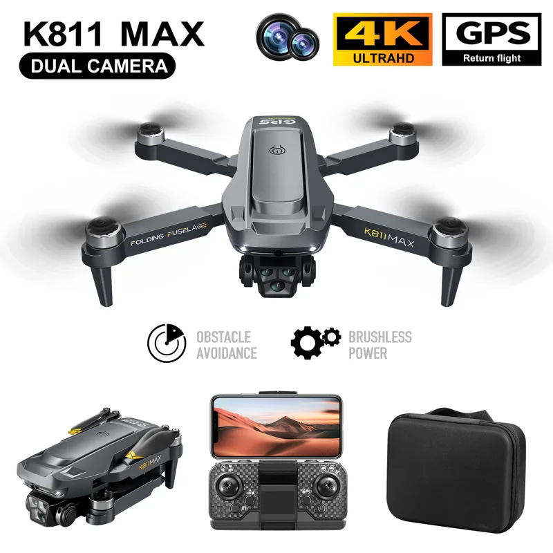 Drone Camera Hd - Drone quadricóptero K811MAX: sem escova, GPS,
