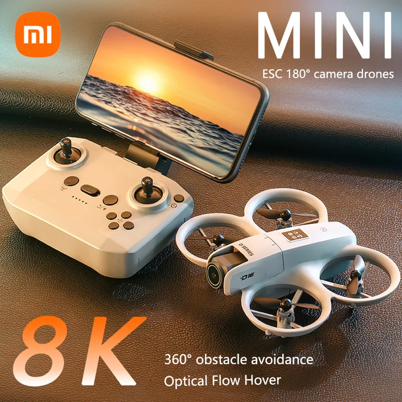 Drone Camera Vlog - D16 Mini Drone com Câmera HD