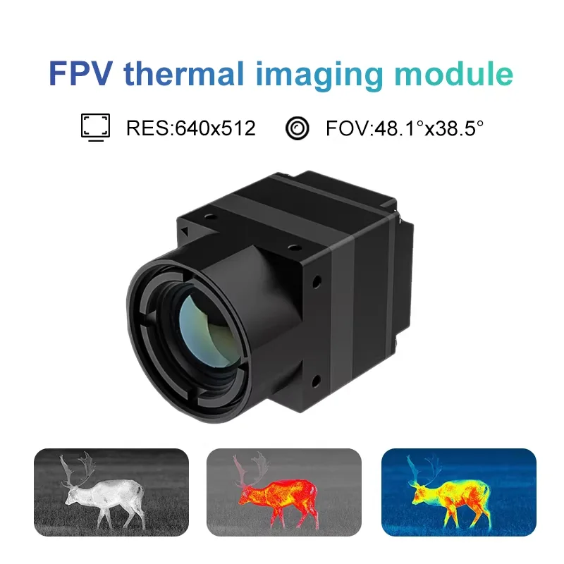 Drone Camera Thermal - Câmera Térmica FPV com Interface CVBS