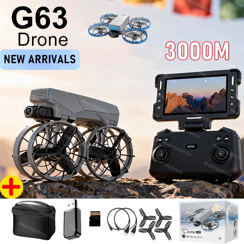 Drone Camera Vlog - G63 Drone 8K HD Câmeras Duplas