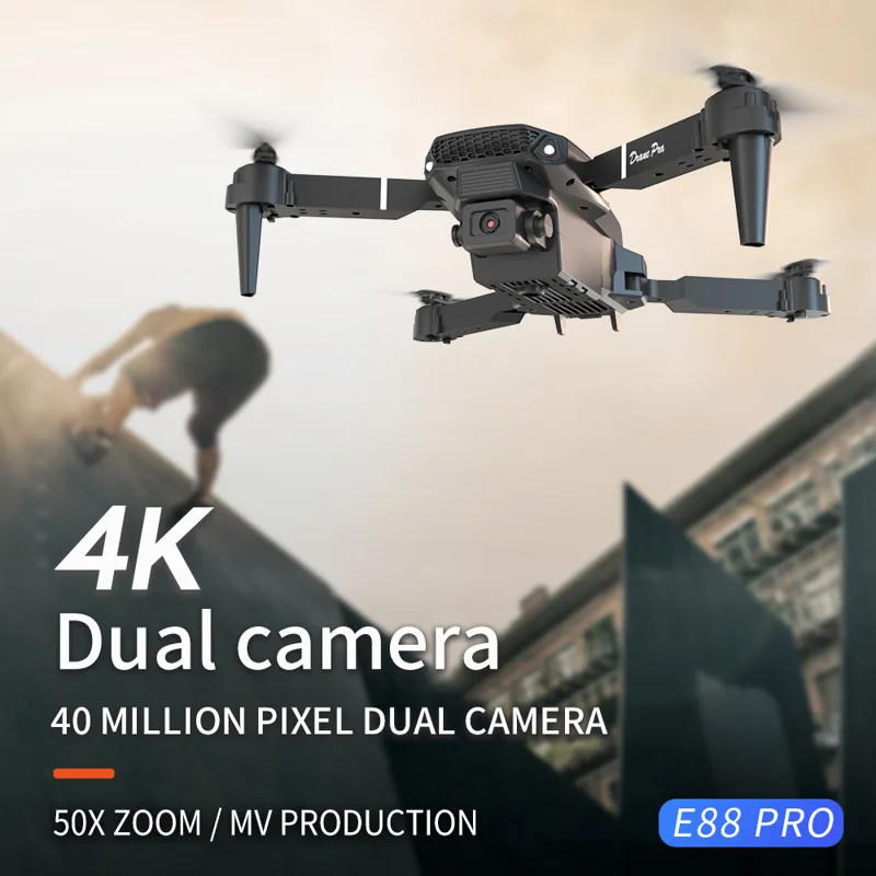 2026 NOVO E88 Drone RC Profiss - Drone Camera Wide Angle avaliação e preço