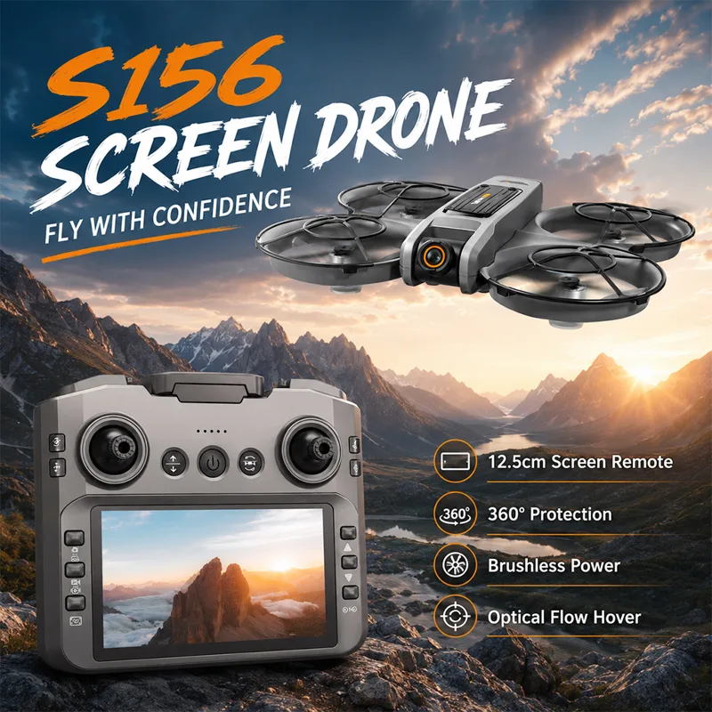 Drone RC ZNLYRION S156 com Câm - Drone Camera Mount avaliação e preço