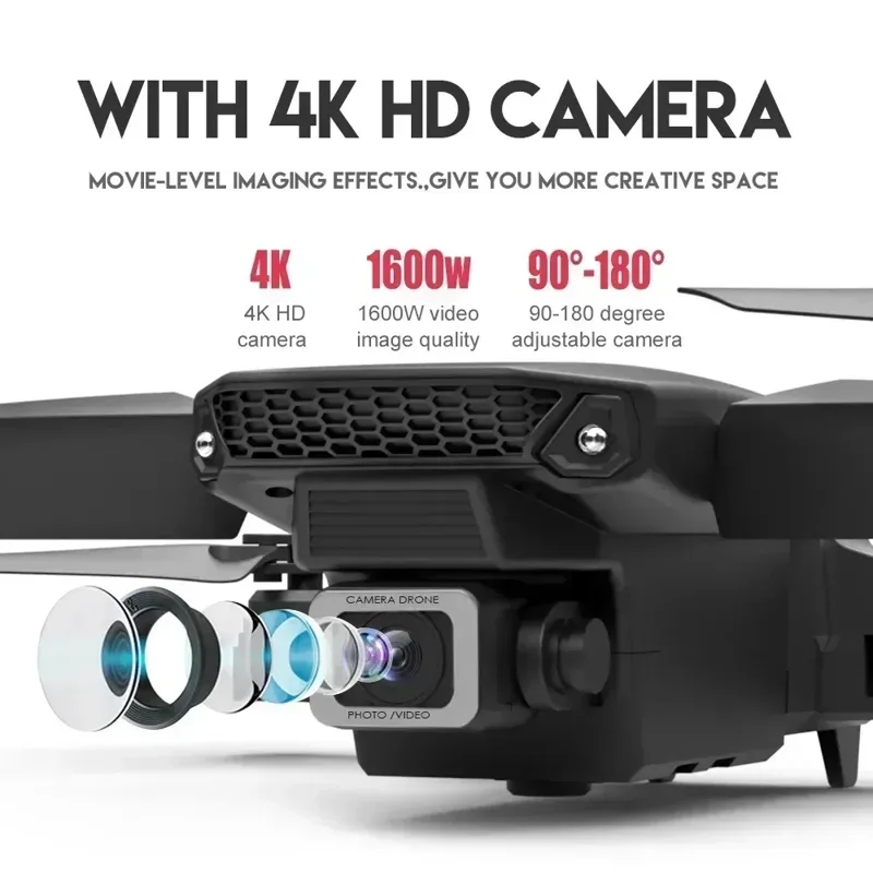 E88 pro wifi fpv drone grande  - Drone Camera Wide Angle avaliação e preço