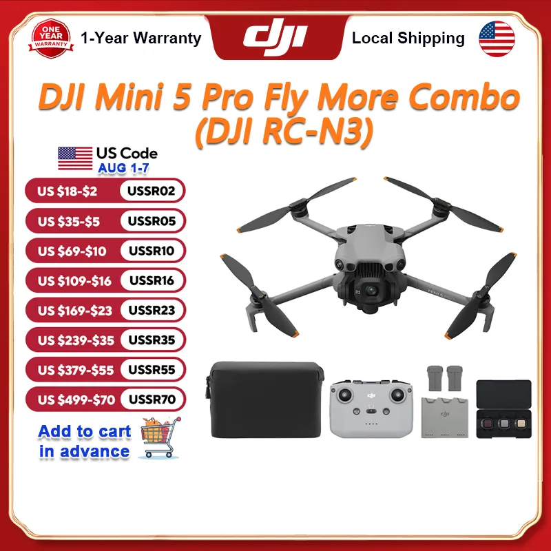 DJI Mini 5 Pro Fly More Combo  - Drone Camera Vlog avaliação e preço