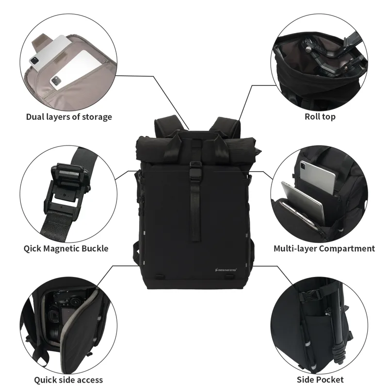 Mochila Profissional para Câme - Drone Camera Waterproof avaliação e preço