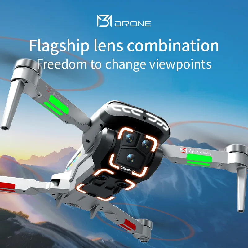 M3 drone profissional 4k hd fo - Drone Camera With Gimbal avaliação e preço