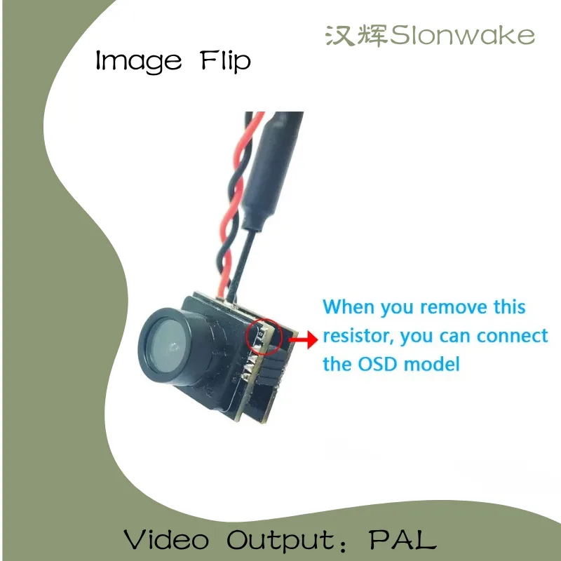 Slonwake 5.8G 48CH 25mW FPV VT - Drone Camera Wide Angle avaliação e preço