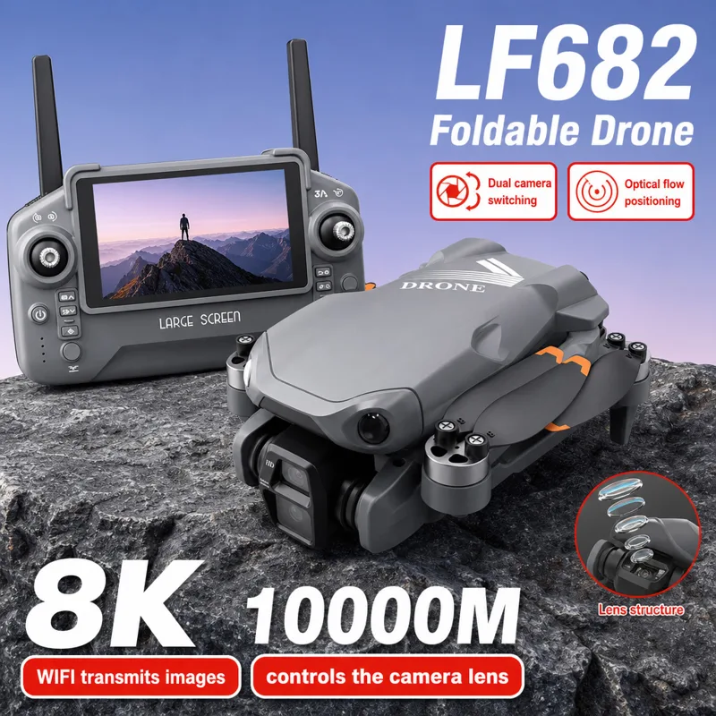 Drone Aéreo LF682 com Câmeras  - Drone Camera With Gimbal avaliação e preço