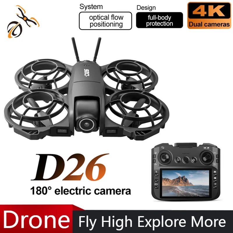 Drone D26 4K Aéreo HD 180 °    - Drone Camera With Gimbal avaliação e preço