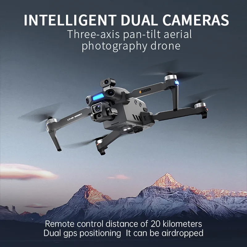 Novo Drone 8K com Câmera Dupla - Drone Camera With Gimbal avaliação e preço