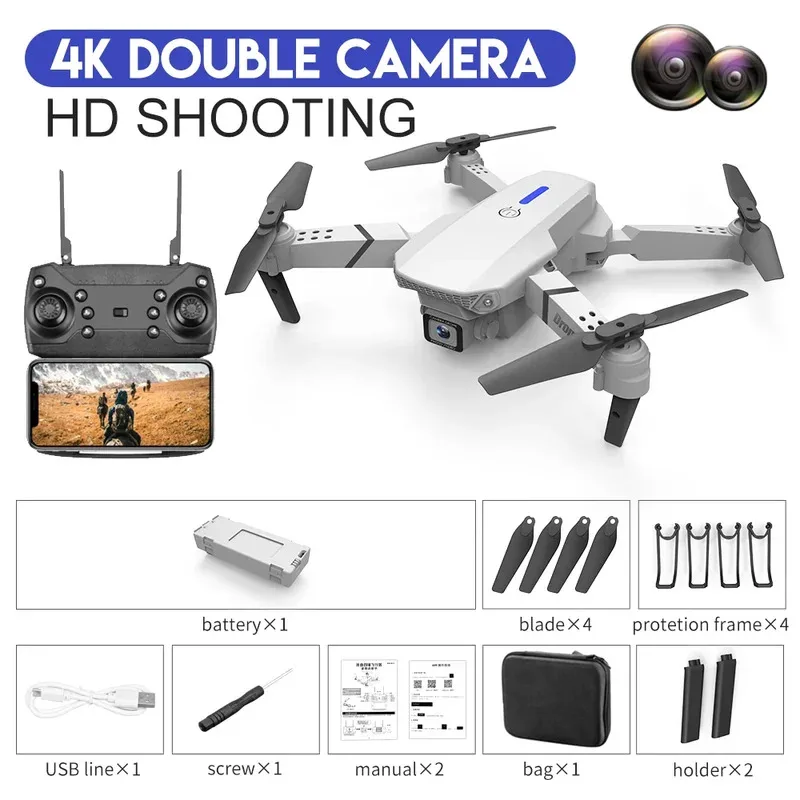 E88 probigent dobrável drone s - Drone Camera Wide Angle avaliação e preço