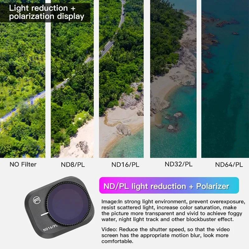 RCSTQ para DJI Mini 3 Pro: Nov - Drone Camera Filter avaliação e preço