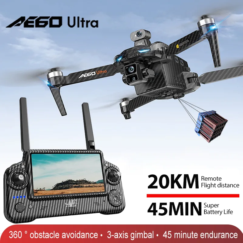 Ae60 gps drone profissional 8k - Drone Camera With Gimbal avaliação e preço