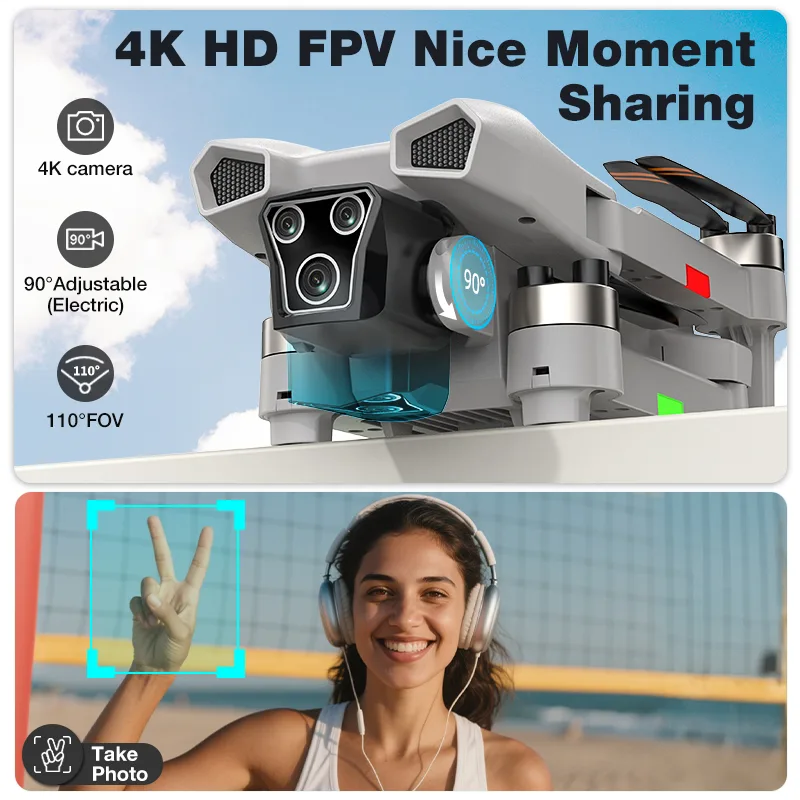 NOVO Drone L017 Pro Brushless  - Drone Camera With Gimbal avaliação e preço