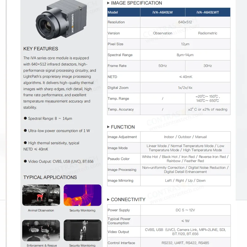Módulo de Imagem Térmica LWIR  - Drone Camera Thermal avaliação e preço